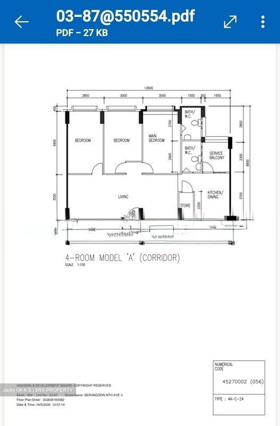 Blk 554 Serangoon North Avenue 3 (Serangoon), HDB 4 Rooms #559335641